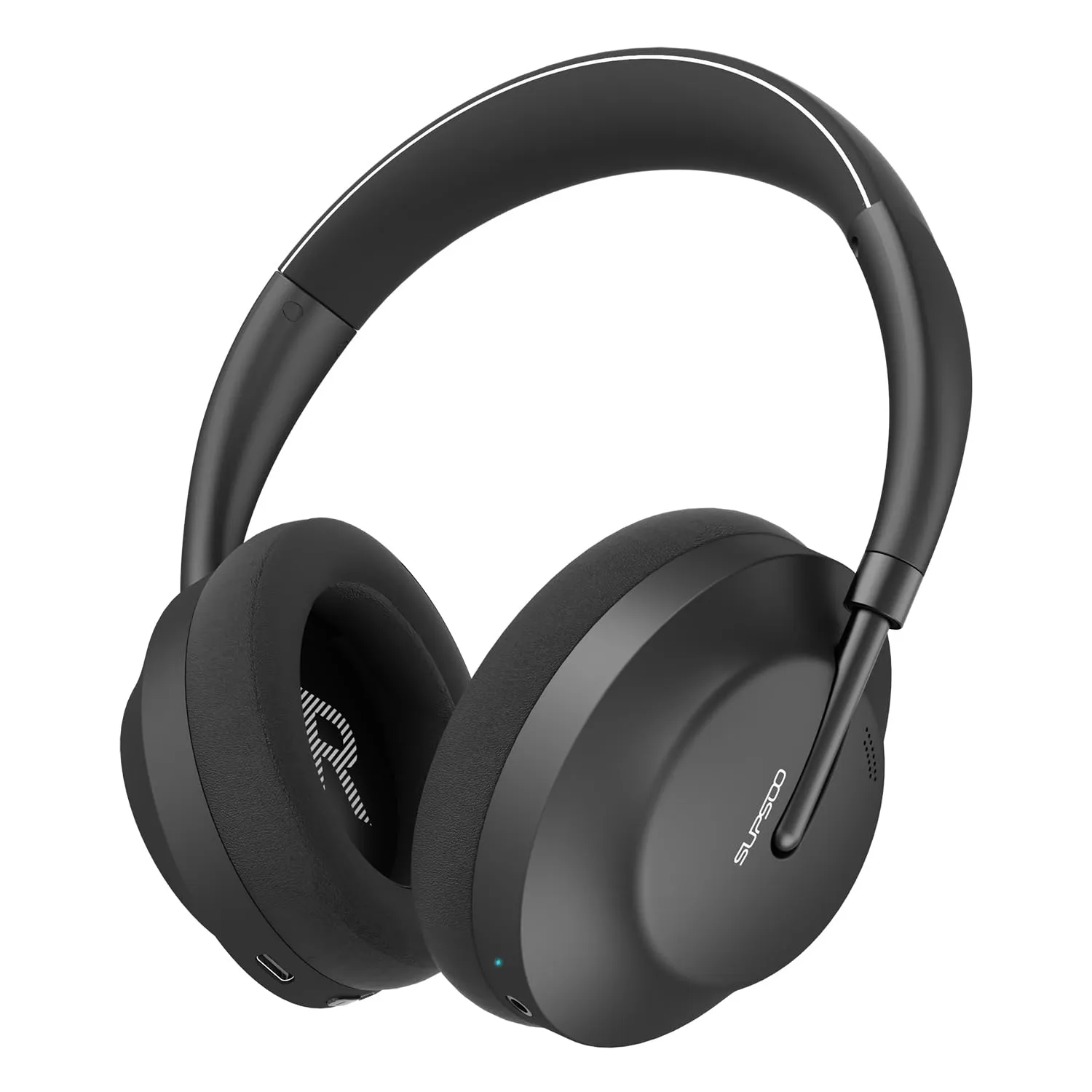 Wireless Bluetooth Noise Cancelling Headphones - Hi-Res Audio, 38H Battery Life, Black