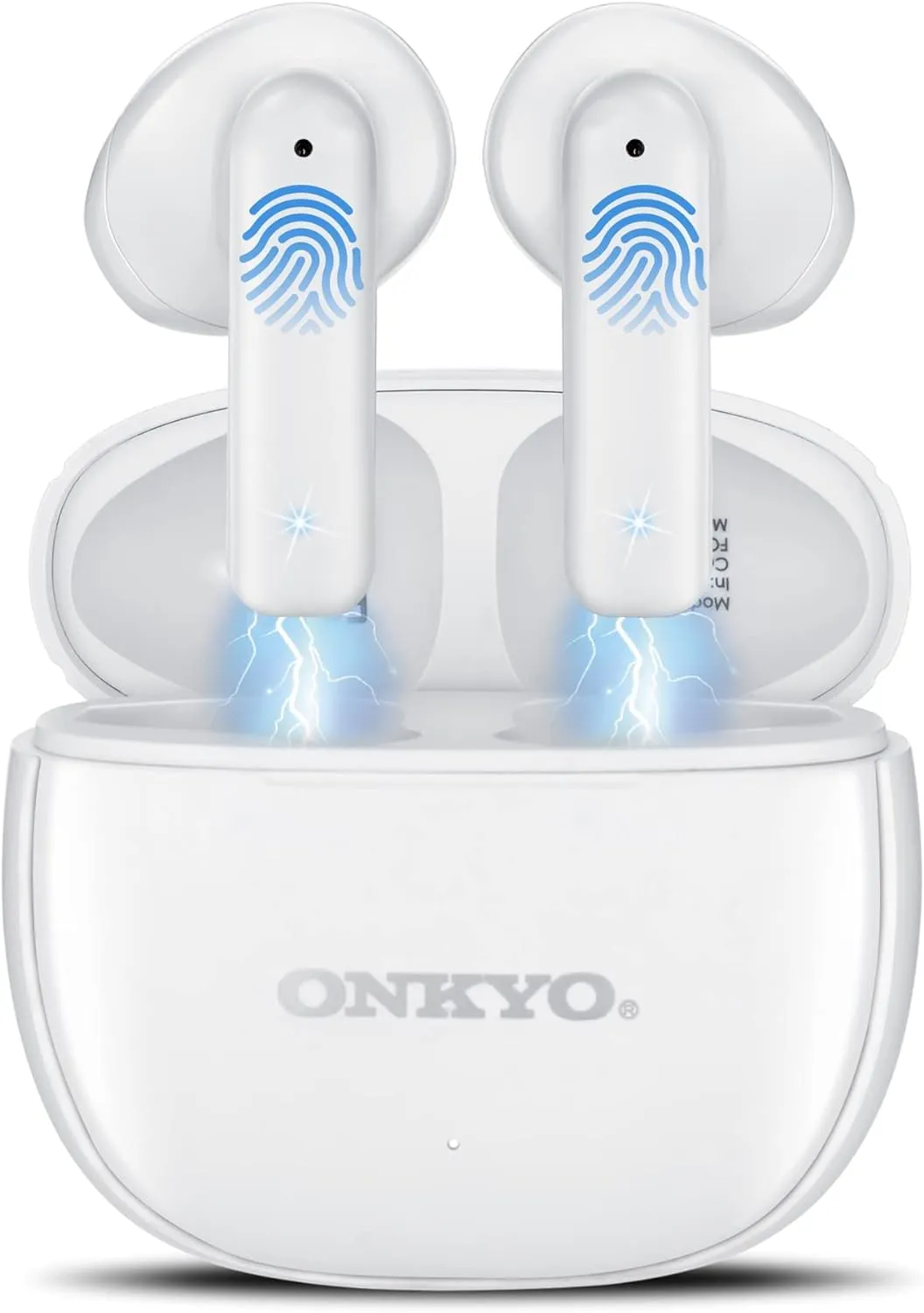 Wireless Earbuds, 2023 Bluetooth 5.1 Headphones, 25H Playtime, Noise Canceling, IPX5 Waterproof, White