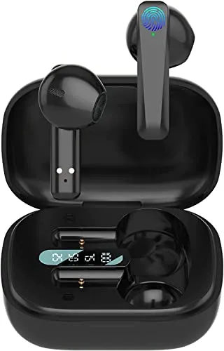 Wireless Earbuds Bluetooth 5.3, IP7 Waterproof Earphones, 32H Playtime, Noise Cancelling Mic