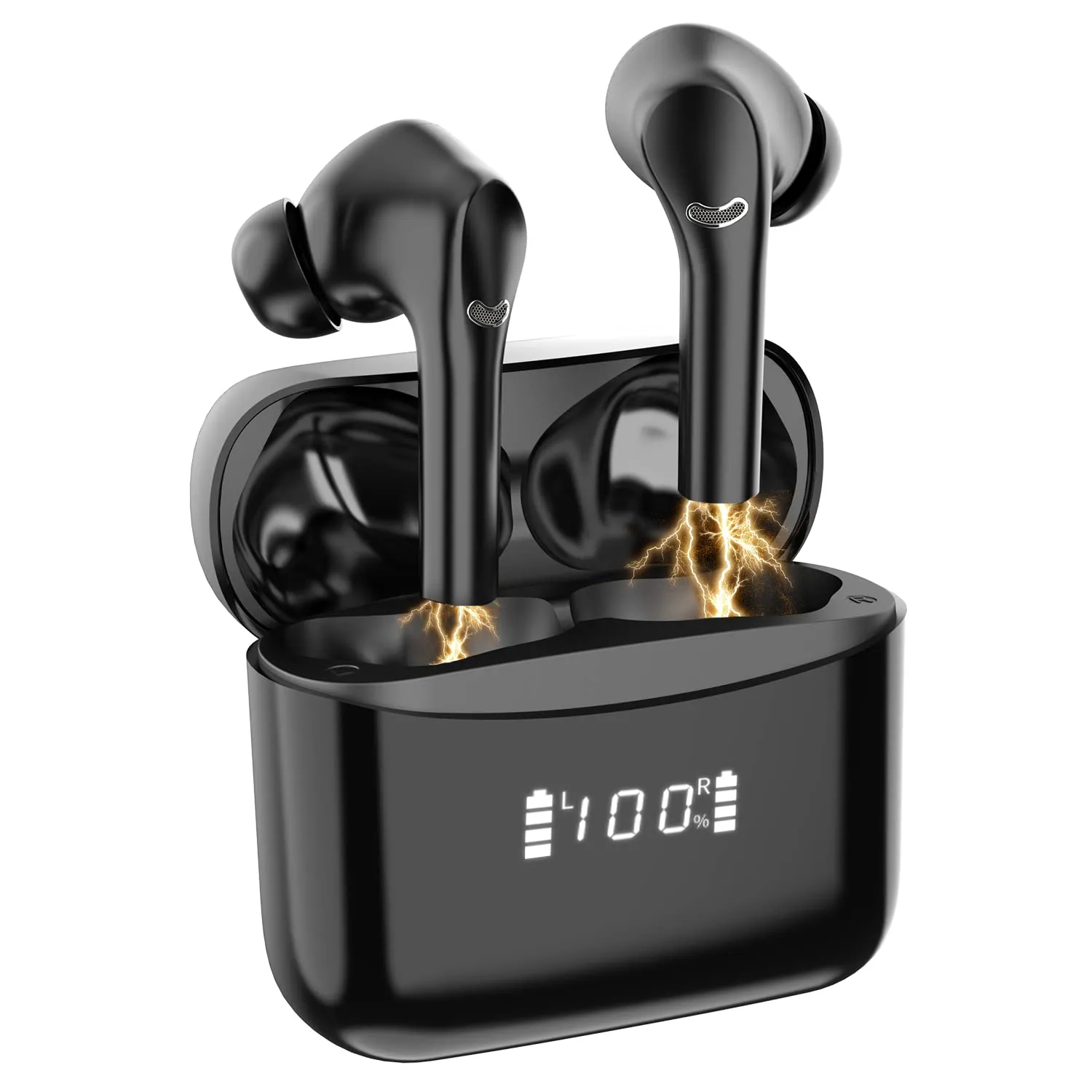 Wireless Earbuds Bluetooth 5.3 with Noise Cancelling, IPX6 Waterproof, 42H Battery, Mini Design