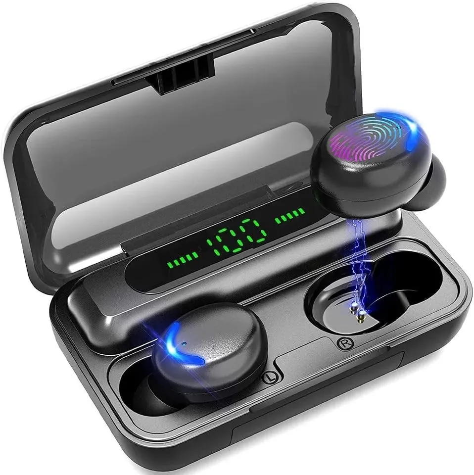 Wireless Earbuds with 1800mAh Charging Case, IPX5 Waterproof, Hi-Fi Sound for iOS/Android