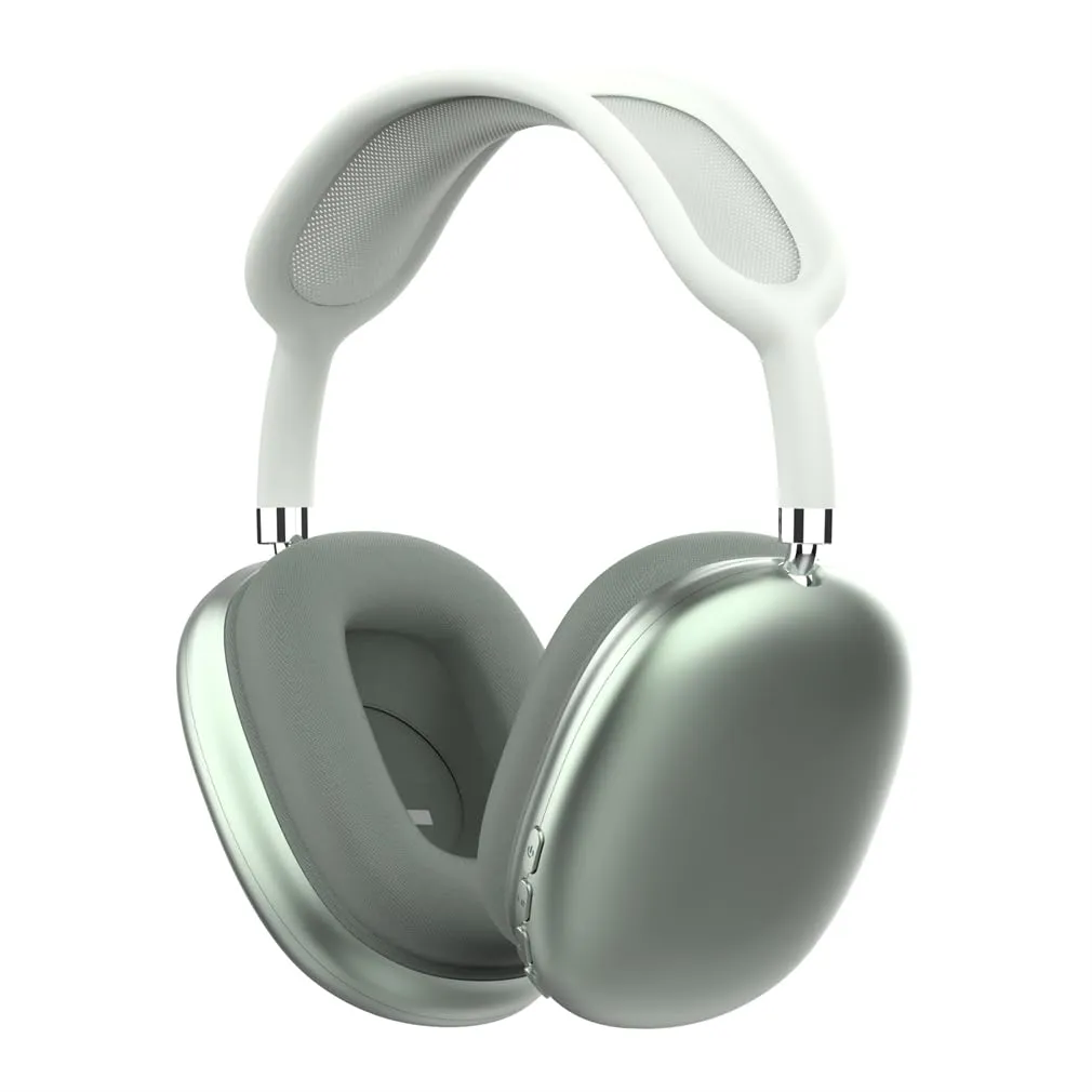 Wireless On-Ear Headphones, Foldable Green HiFi Stereo Headset with Microphone, 12 Hours Playtime