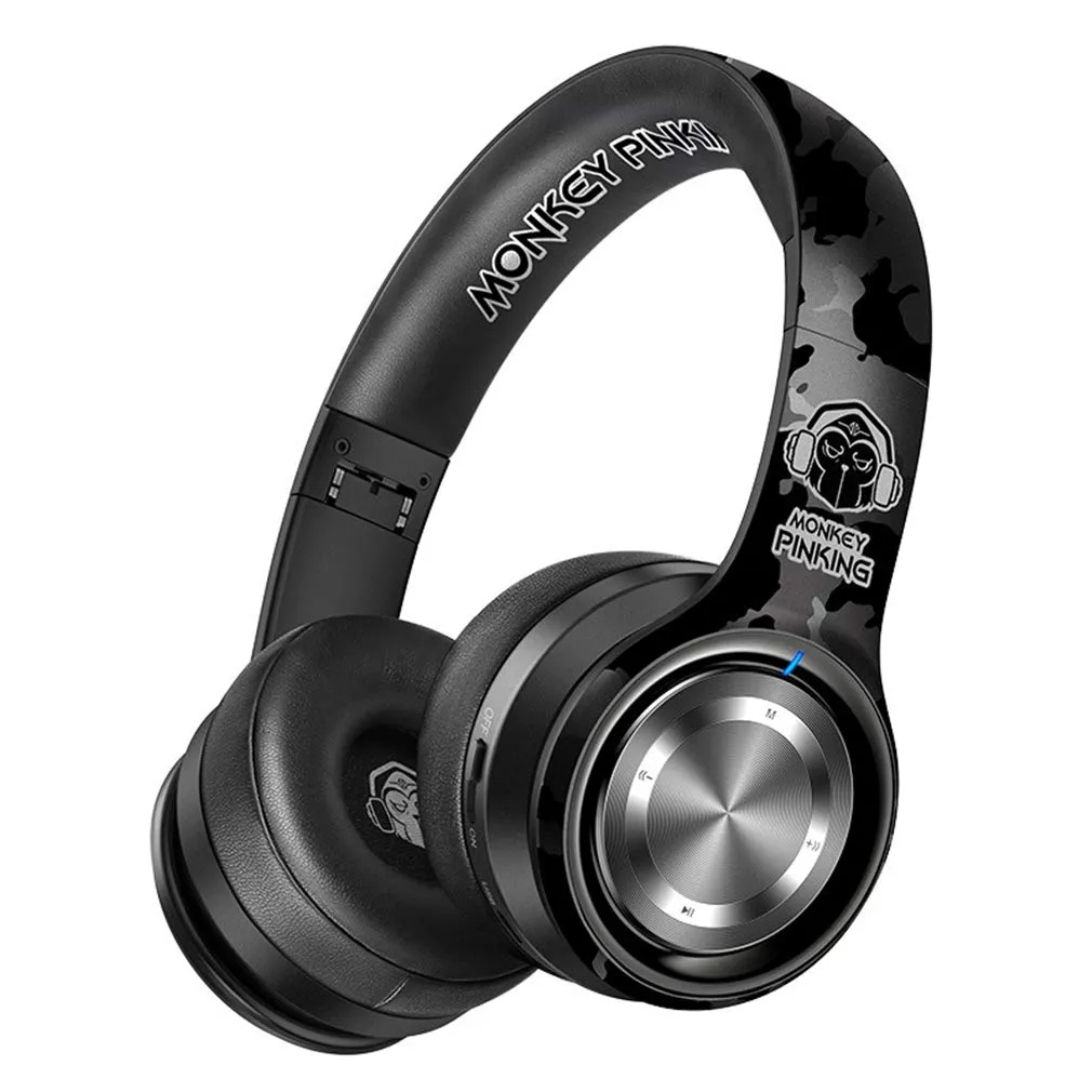 Wireless Over-Ear Bluetooth Headphones with Noise Cancellation, Deep Bass for Music & Gaming