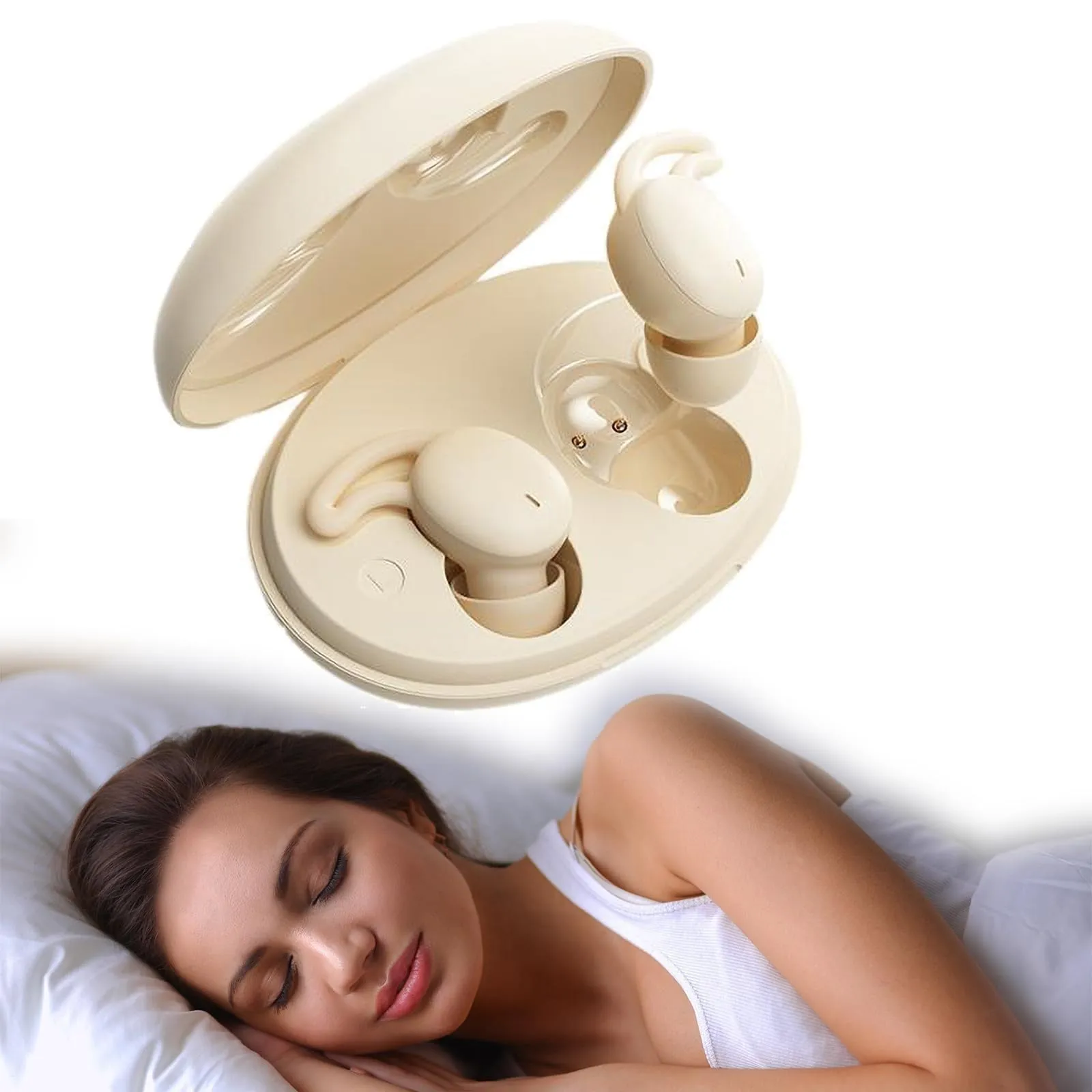 Wireless Sleeping Earbuds for Side Sleepers - Invisible Bluetooth Noise Cancelling Headphones