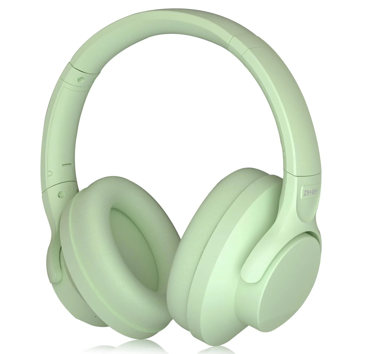 ZIHNIC Active Noise Cancelling Headphones - 60H Wireless Bluetooth Headset, Low Latency, Green